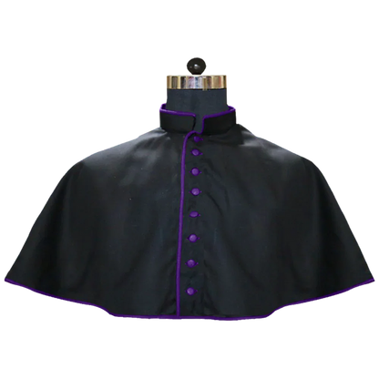 Black Mozzetta with Trims