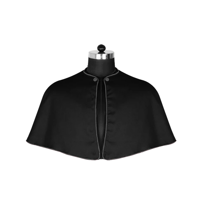 Black Shoulder Cape with Trims