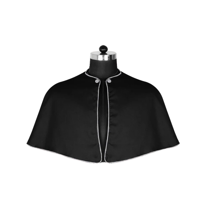 Black Shoulder Cape with Trims