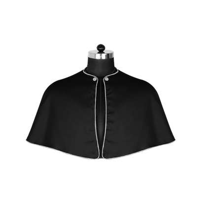 Black Shoulder Cape with Trims
