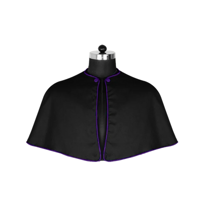Black Shoulder Cape with Trims
