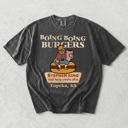 Boing Boing Burgers Garment Dyed Tee