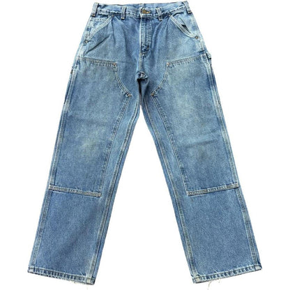 Carhartt Double Knee Pants Blue Denim