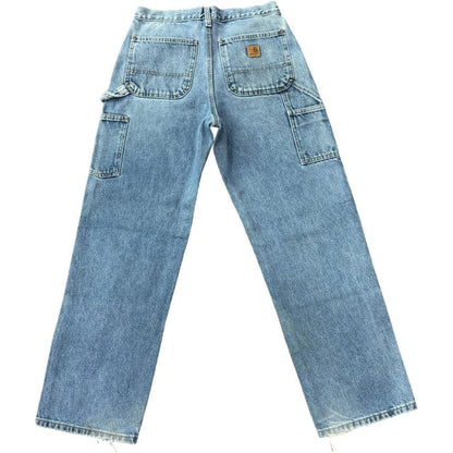 Carhartt Double Knee Pants Blue Denim