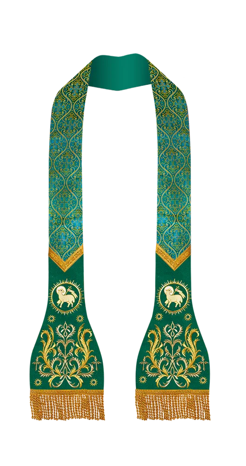Catholic Stole with embroidery motif