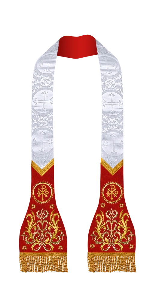 Damask / PAX / White - Red