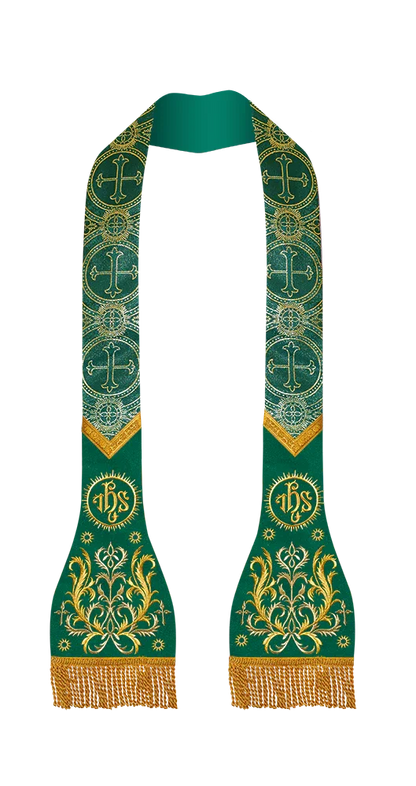 Catholic Stole with embroidery motif