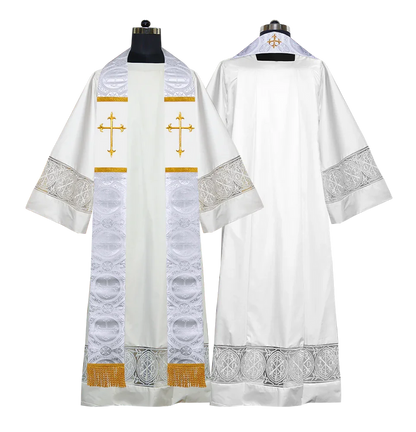 Damask / Western Cross / White