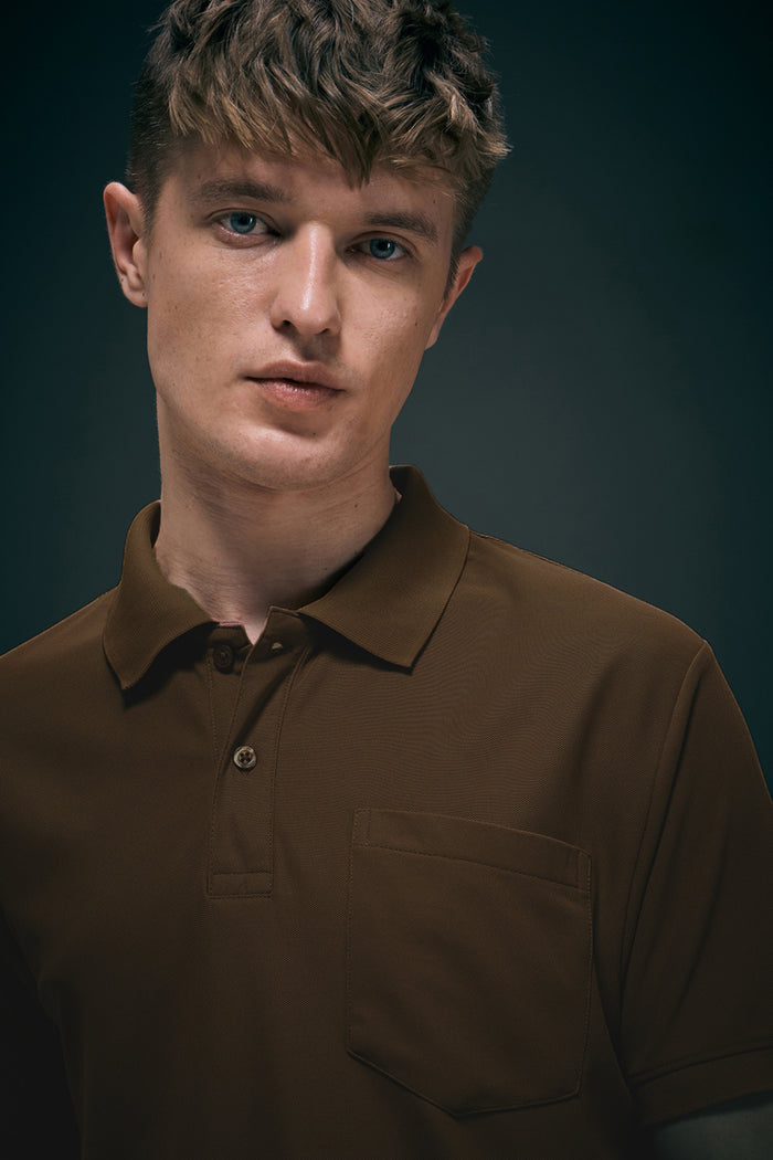 Coffee Brown Smart Tech Pocket + Polo