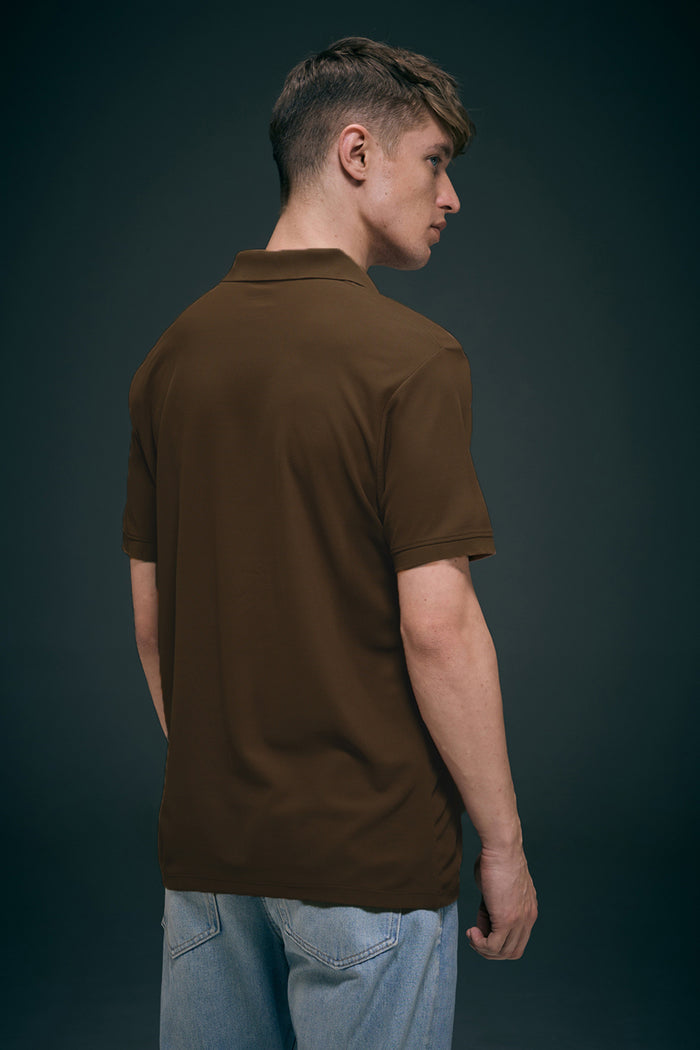 Coffee Brown Smart Tech Pocket + Polo