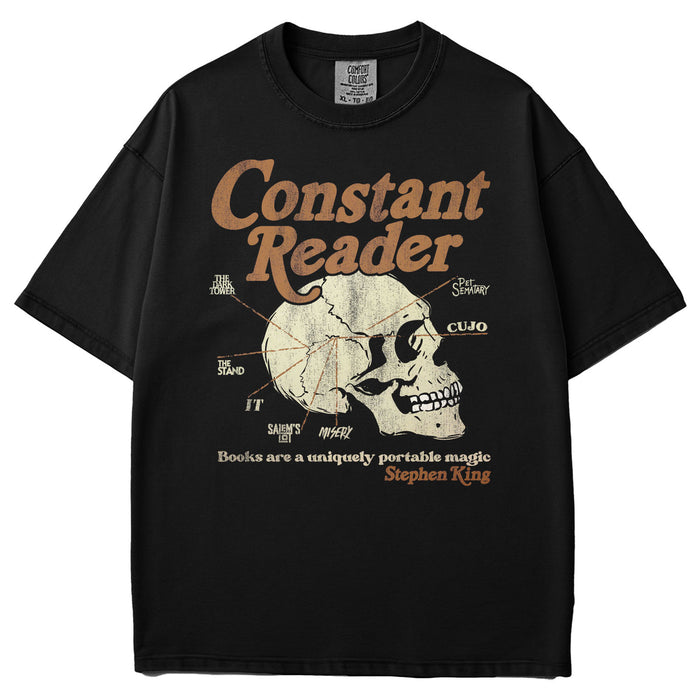 Constant Reader Skull Garment Dyed Tee