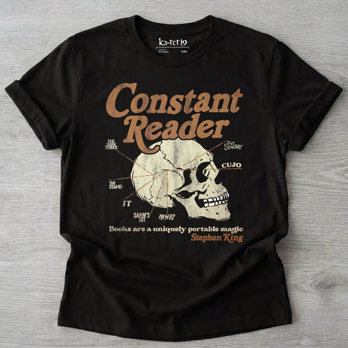 Constant Reader Skull Tee