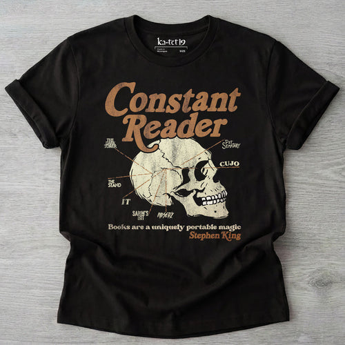 Constant Reader Skull Tee