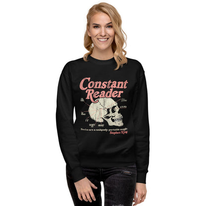 Constant Reader Skull Unisex Premium Sweatshirt