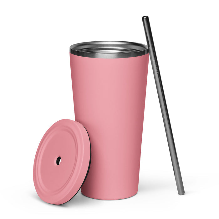 Cradle of Lud Insulated tumbler with a straw