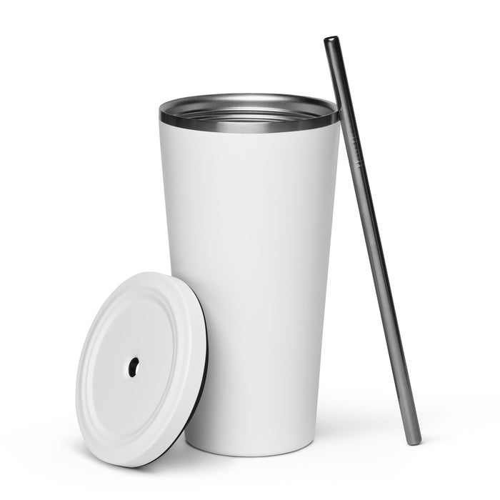 Cradle of Lud Insulated tumbler with a straw