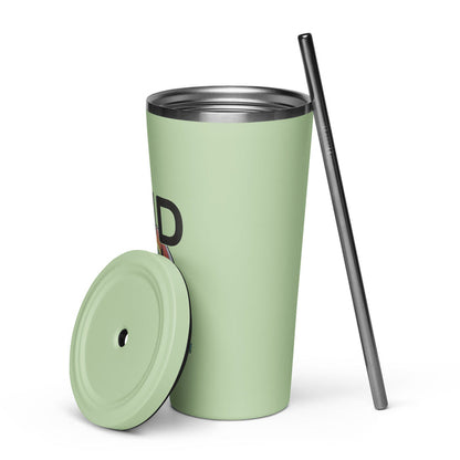 Cradle of Lud Insulated tumbler with a straw