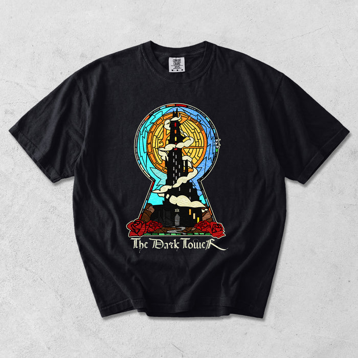 Dark Tower Stained Glass Garment Dyed Tee