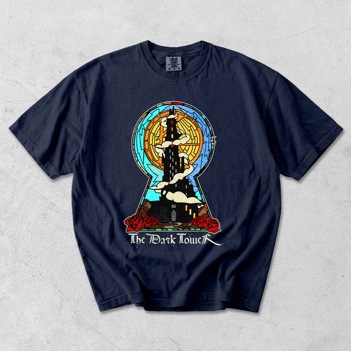 Dark Tower Stained Glass Garment Dyed Tee