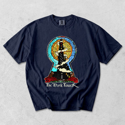 Dark Tower Stained Glass Garment Dyed Tee