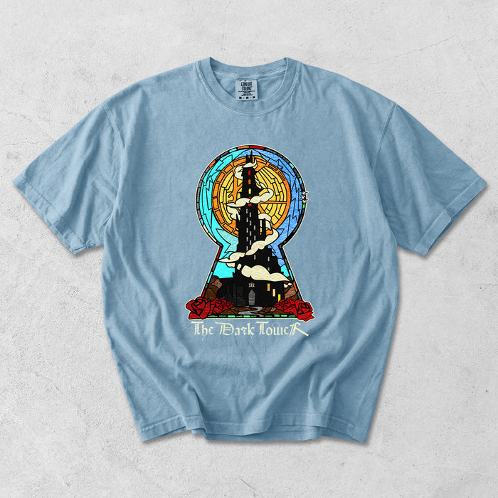 Dark Tower Stained Glass Garment Dyed Tee