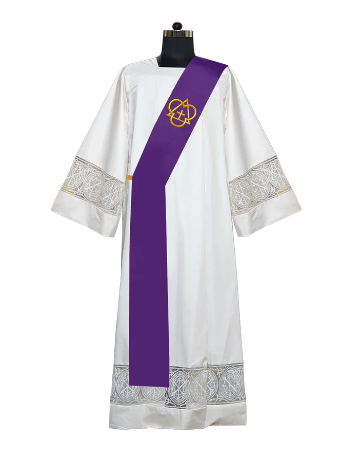 Deacon Stole with Trinity Motif