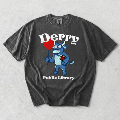 Derry Public Library Garment Dyed Tee