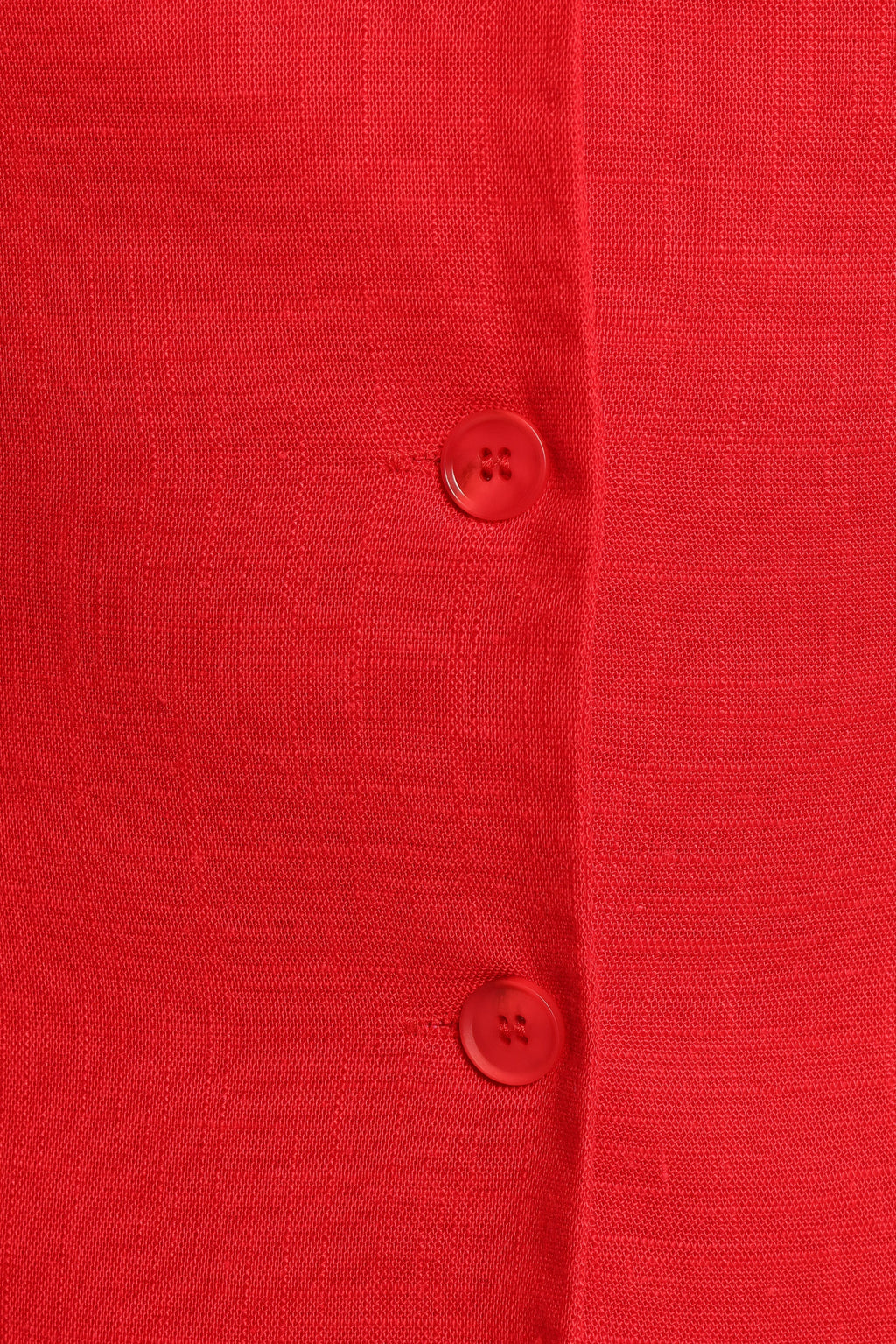 Amia Linen Blend Vest Top - Red