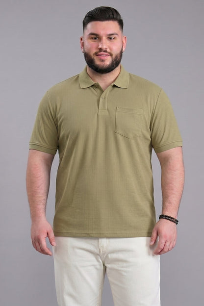 Forest - Zyric Pocket Polo Plus Size