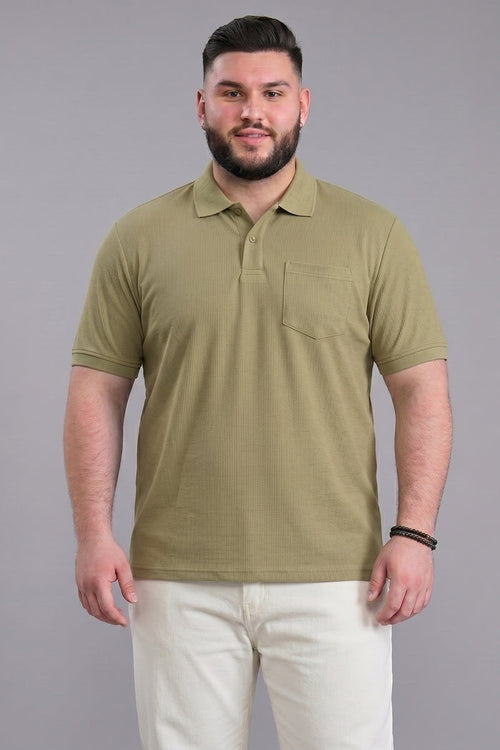 Forest - Zyric Pocket Polo Plus Size