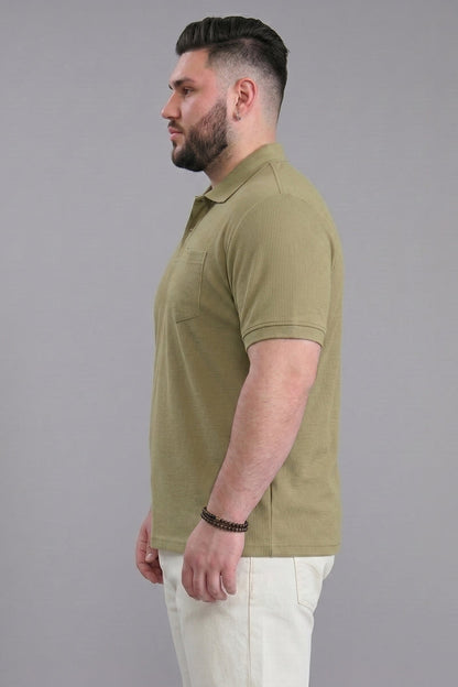 Forest - Zyric Pocket Polo Plus Size