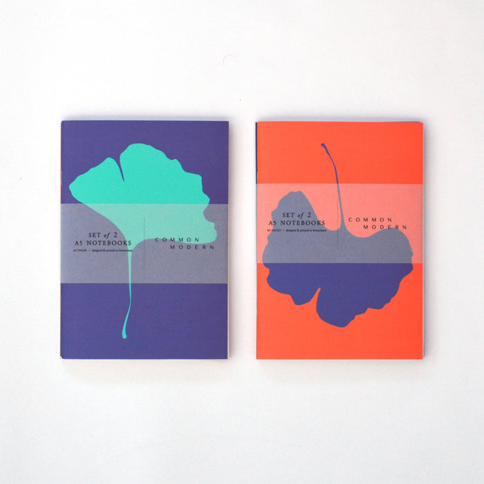 Common Modern, Ginkgo Pop Notebook Set of 2 Pantone 2022, Notebook,