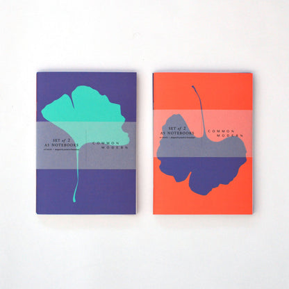 Common Modern, Ginkgo Pop Notebook Set of 2 Pantone 2022, Notebook,