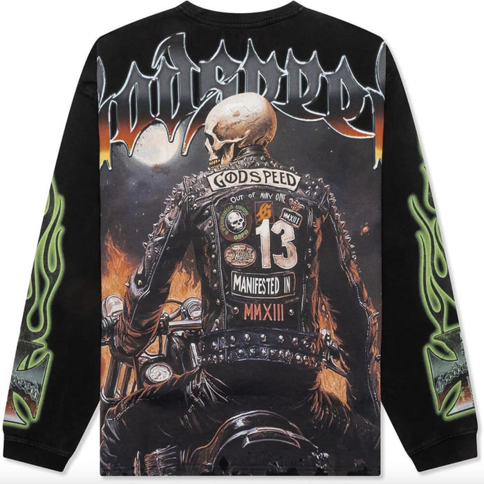 Godspeed Biker Nation Long Sleeve T-Shirt Black
