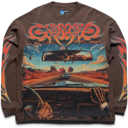 Godspeed On The Run Long Sleeve T-Shirt Mocha