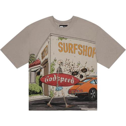 Godspeed Surf Shop T-Shirt Grey Wash