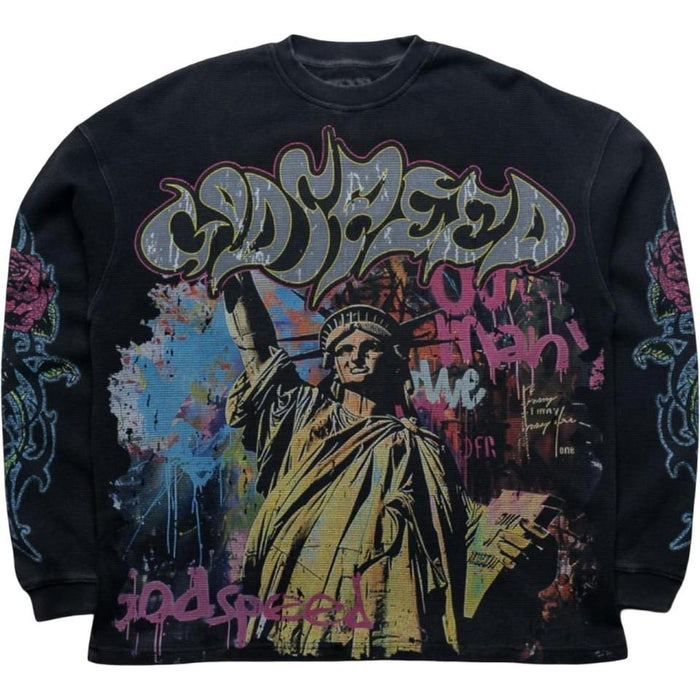 Godspeed Vandal Long Sleeve Thermal T-Shirt Black