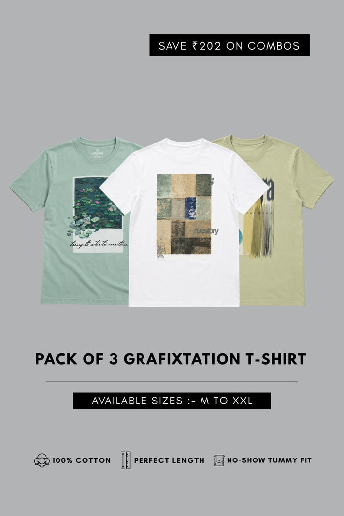 Grafixstation T-shirt Combo of 3