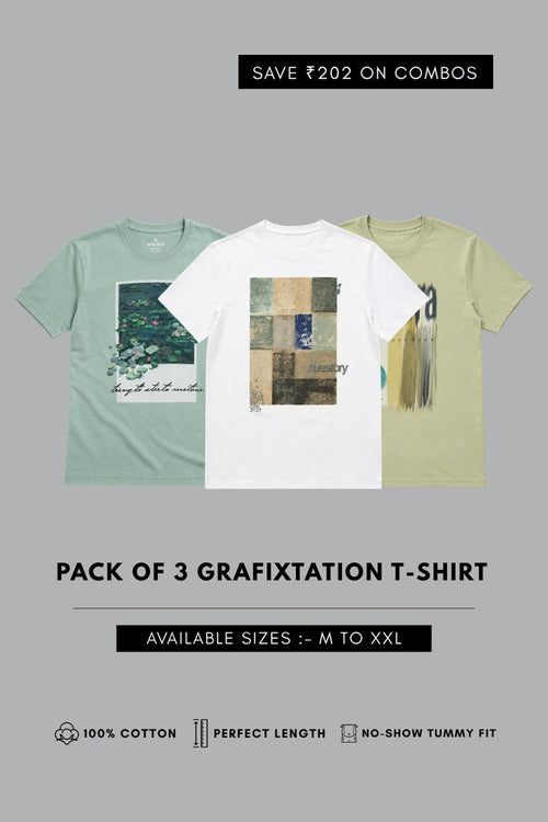 Grafixstation T-shirt Combo of 3