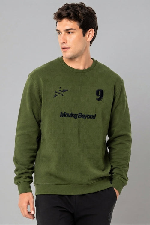 Green - Luxe Grid Sweatshirt