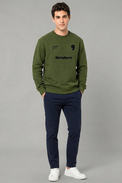 Green - Luxe Grid Sweatshirt