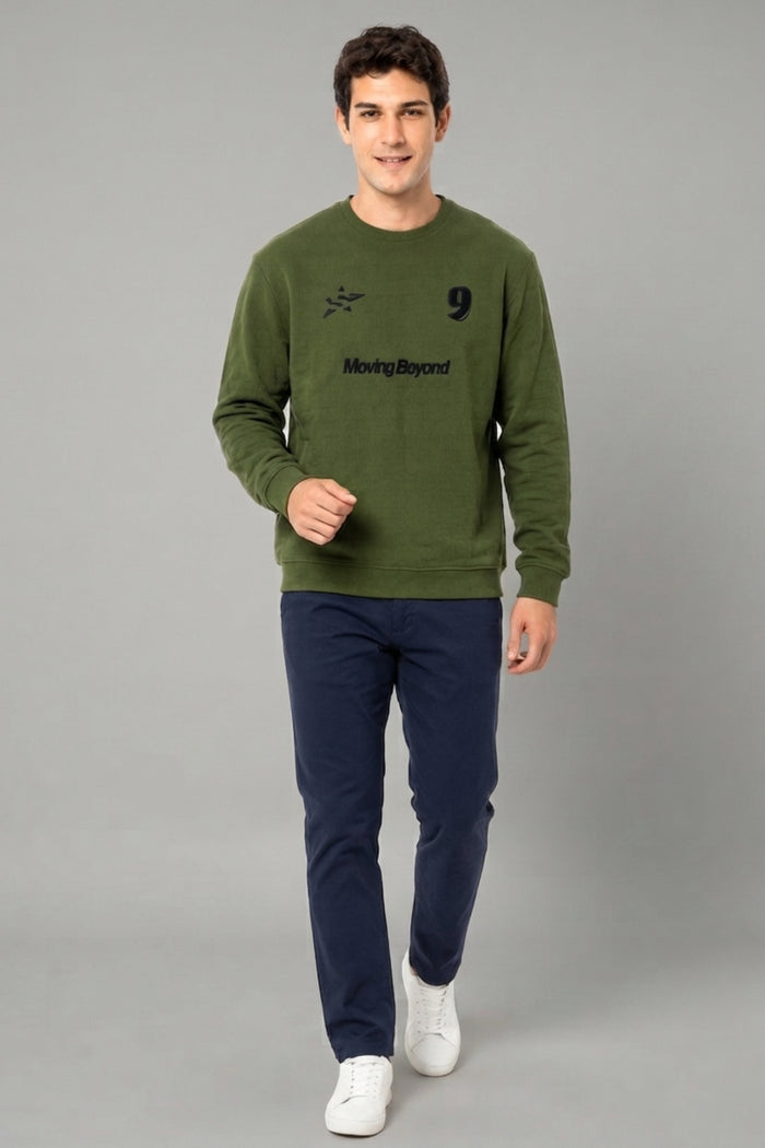 Green - Luxe Grid Sweatshirt