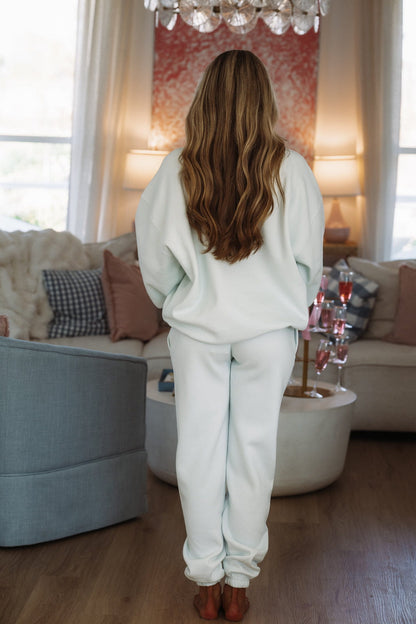 Miss You Jogger Sweatpants - Light Blue