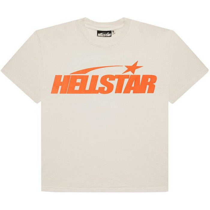 Hellstar Classic T-shirt (Regular Print) White/Orange