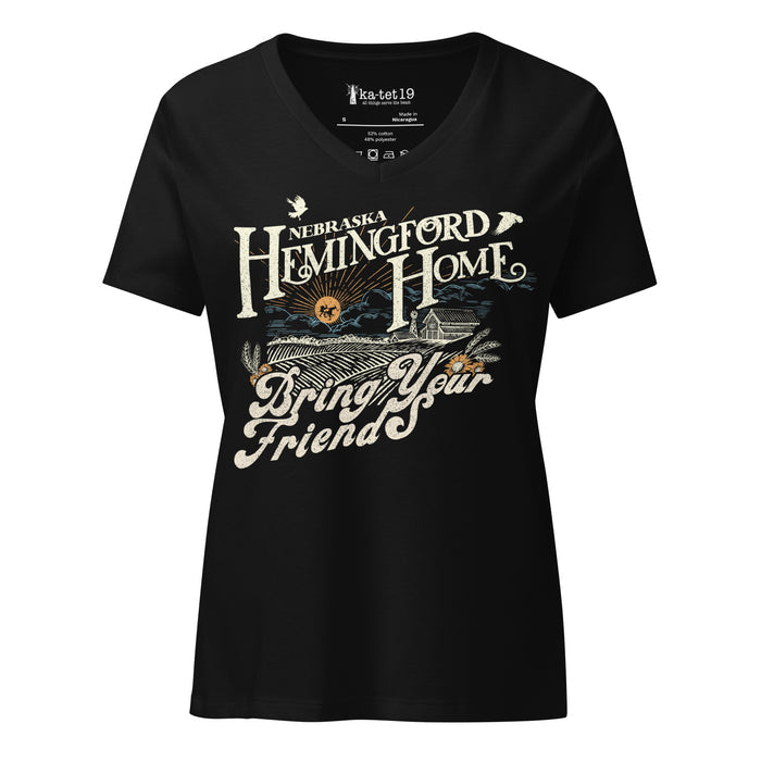 Hemingford Home Women’s relaxed v-neck t-shirt