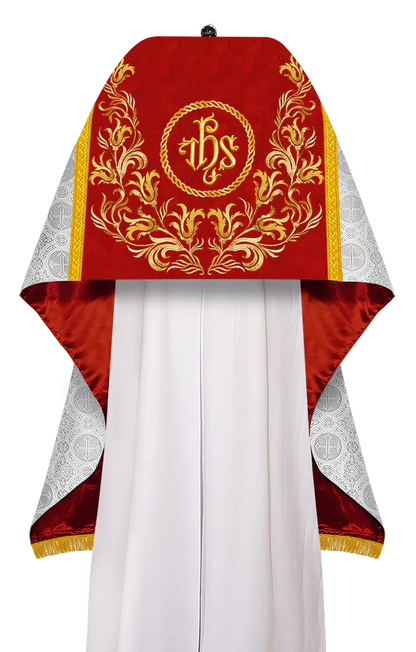Damask / IHS / White - Red