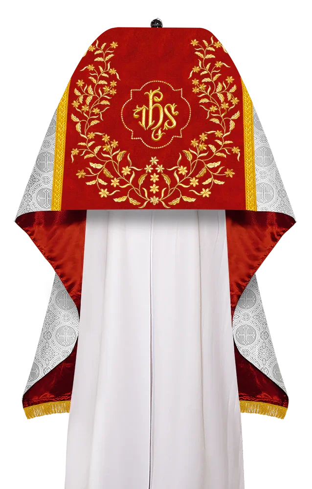 Damask / IHS / White - Red