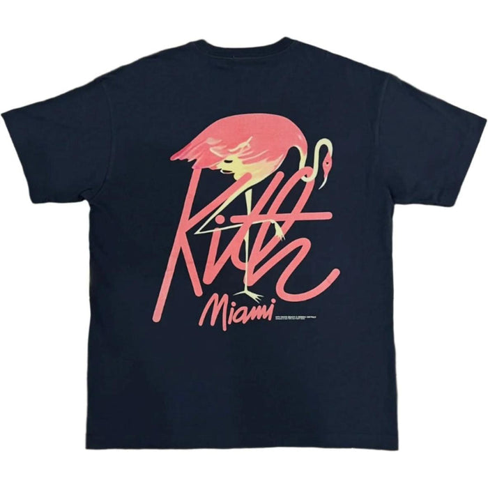 Kith Miami Flamingo Script Tee Nocturnal