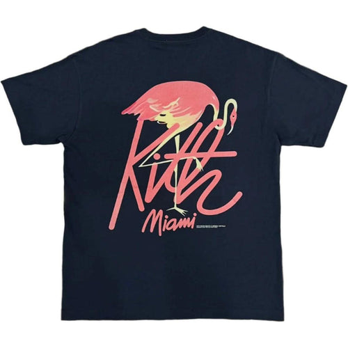 Kith Miami Flamingo Script Tee Nocturnal