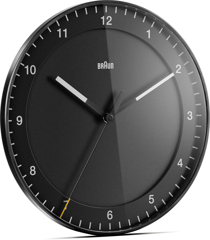 Braun, Large Wall Clock BC17, Black, Wall Clock,